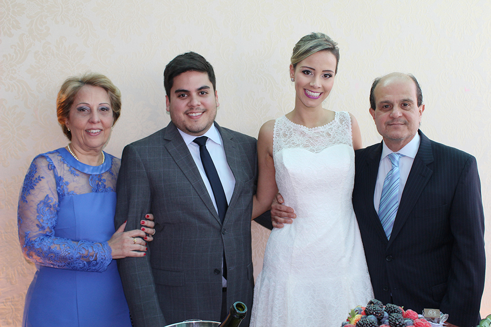 Os pais do noivo Glaucia Rachel Ramos e João Ramos Junior