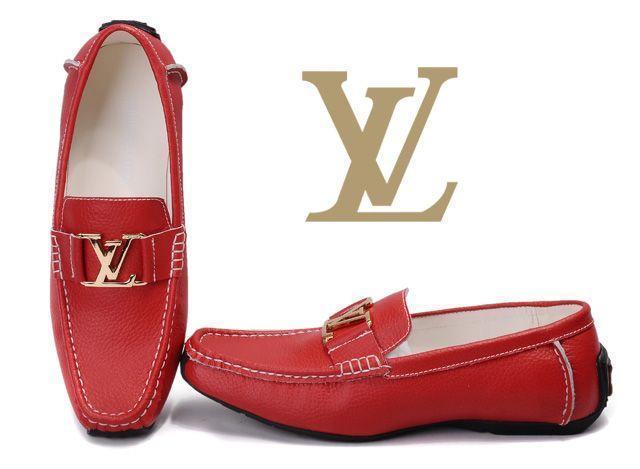Louis Vuitton Moccasins Red